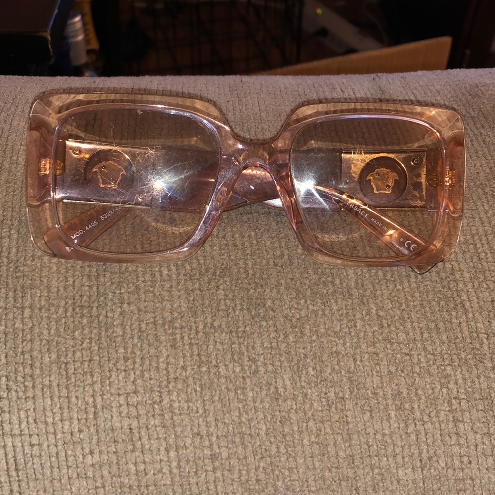 Versace Transparent Brown Sunglasses